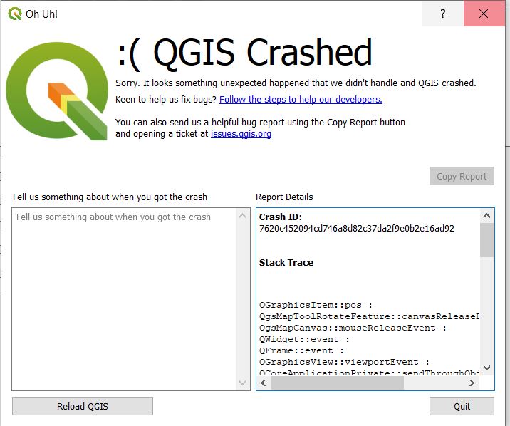 Bug Report #21747: QGIS Crashed - QGIS Application - QGIS Issue Tracking